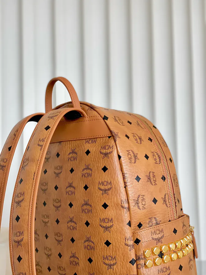 MCM Stark Visetos Medium Backpack
