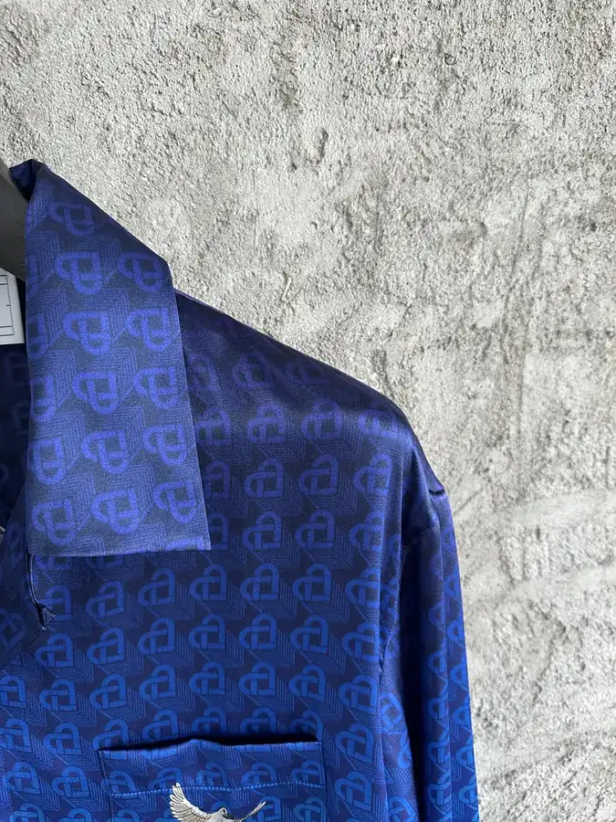 CASABLANCA 2024SS Silk Shirt with Lighthouse Pattern
