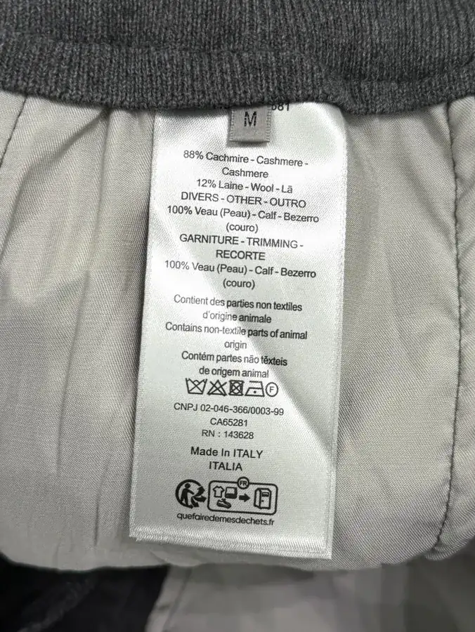 P360 CD 2024SS Embroidered Cashmere Sweatpants