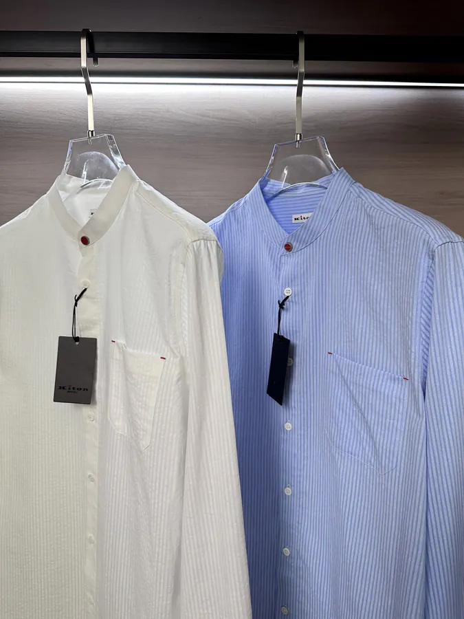 Kiton 2025 Spring Summer New Collection Classic Brand Small Red Button