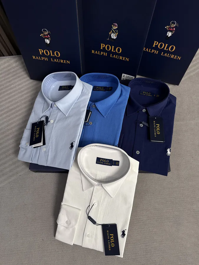 Polo臻品 25SS Spring Summer New Casual Solid High Count Cotton Linen Shirt