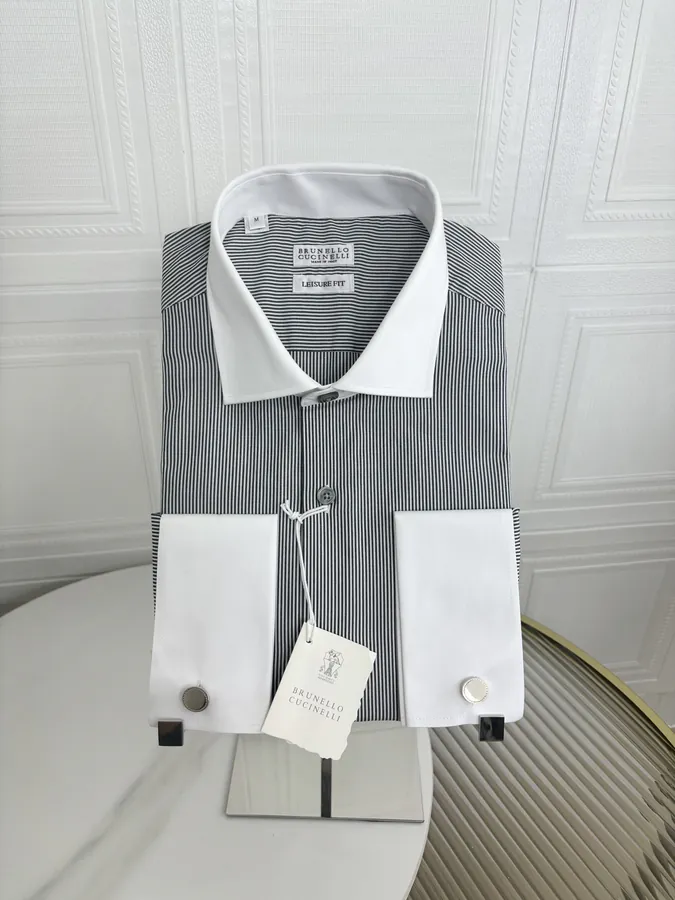 BC Men's Long Sleeve Shirt, 25SS New Collection with Stylish Design