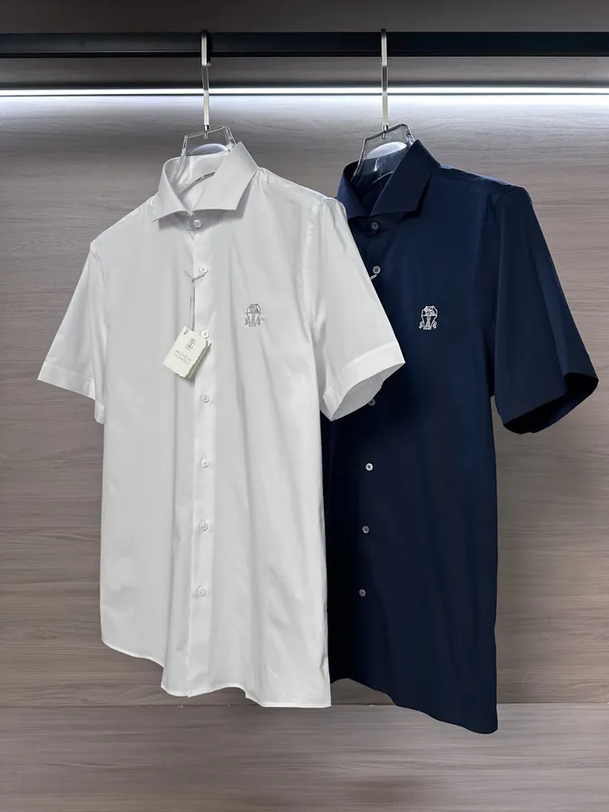 BC 25SS Summer New Men's Business Casual Cotton Shirt, Classic Essential