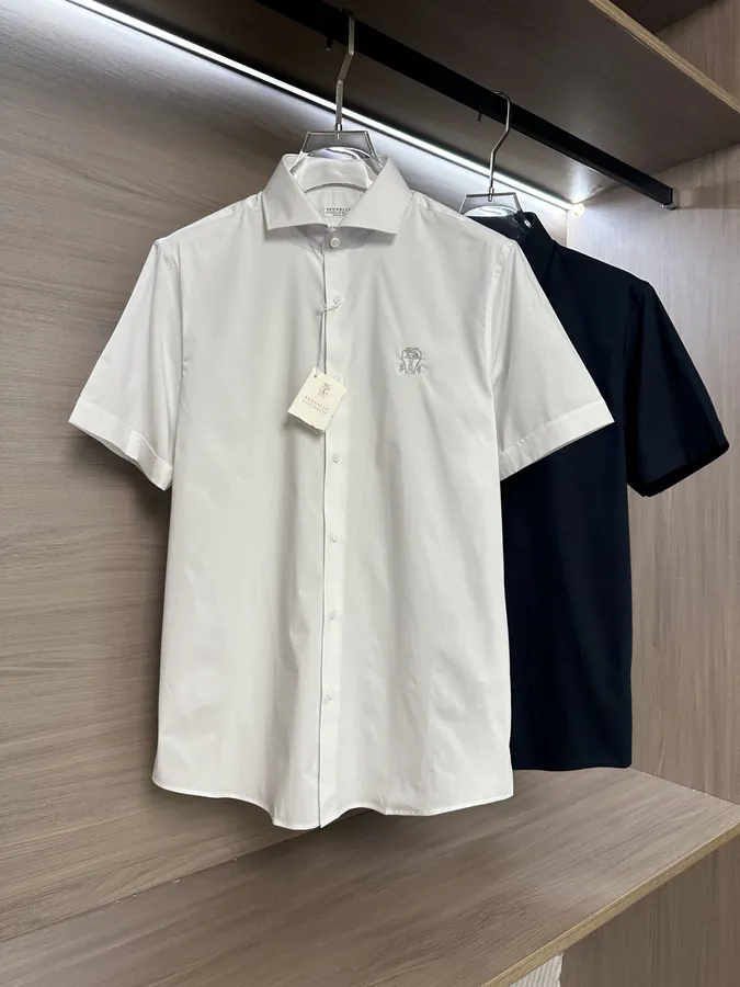 BC 25SS Summer New Men's Business Casual Cotton Shirt, Classic Essential