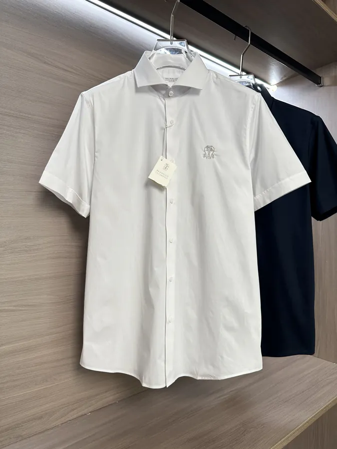 BC 25SS Summer New Men's Business Casual Cotton Shirt, Classic Essential