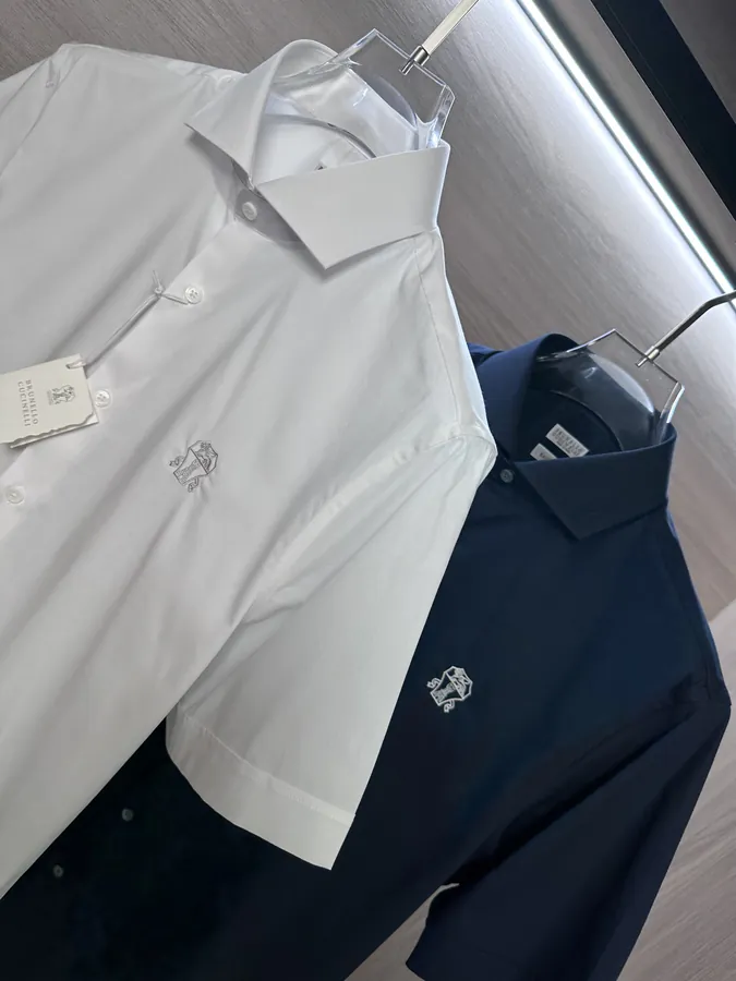 BC 25SS Summer New Men's Business Casual Cotton Shirt, Classic Essential