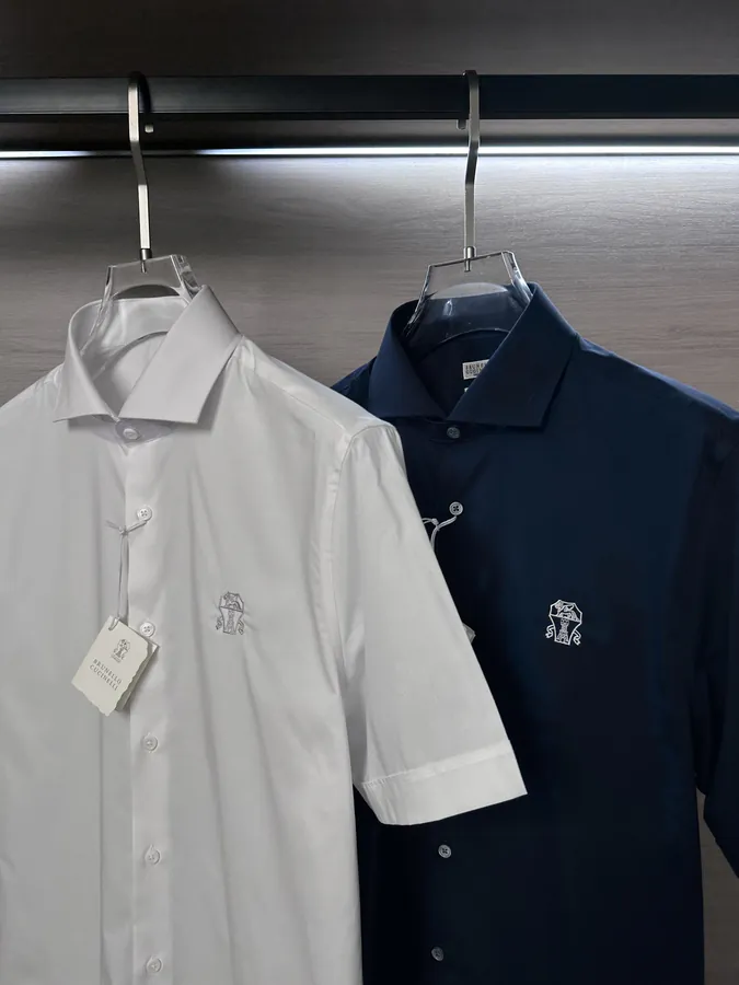 BC 25SS Summer New Men's Business Casual Cotton Shirt, Classic Essential