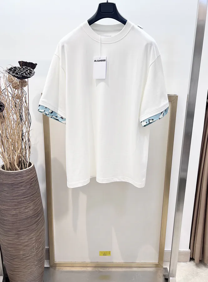 JIL S*NDER Mini Floral Print Oversized T Shirt