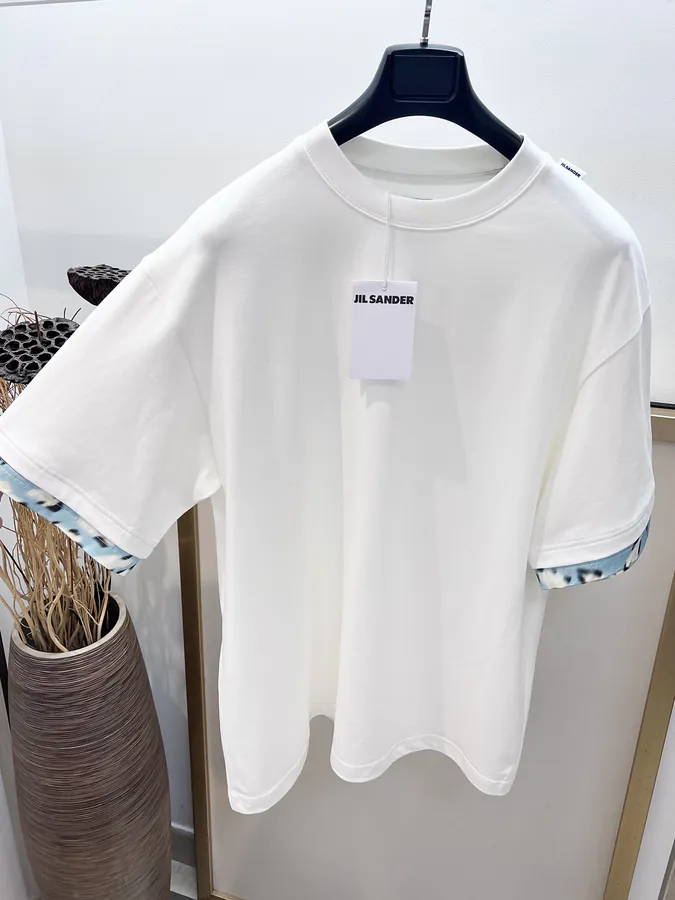 JIL S*NDER Mini Floral Print Oversized T Shirt