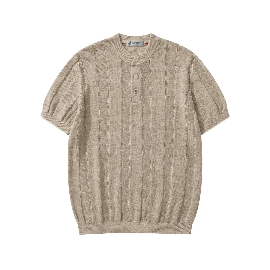 BC Stripe Linen T Shirt for Men