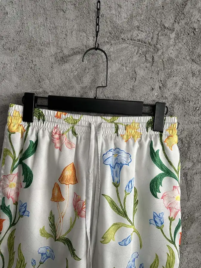 CASABLANCA 2024SS Floral Silk Shorts