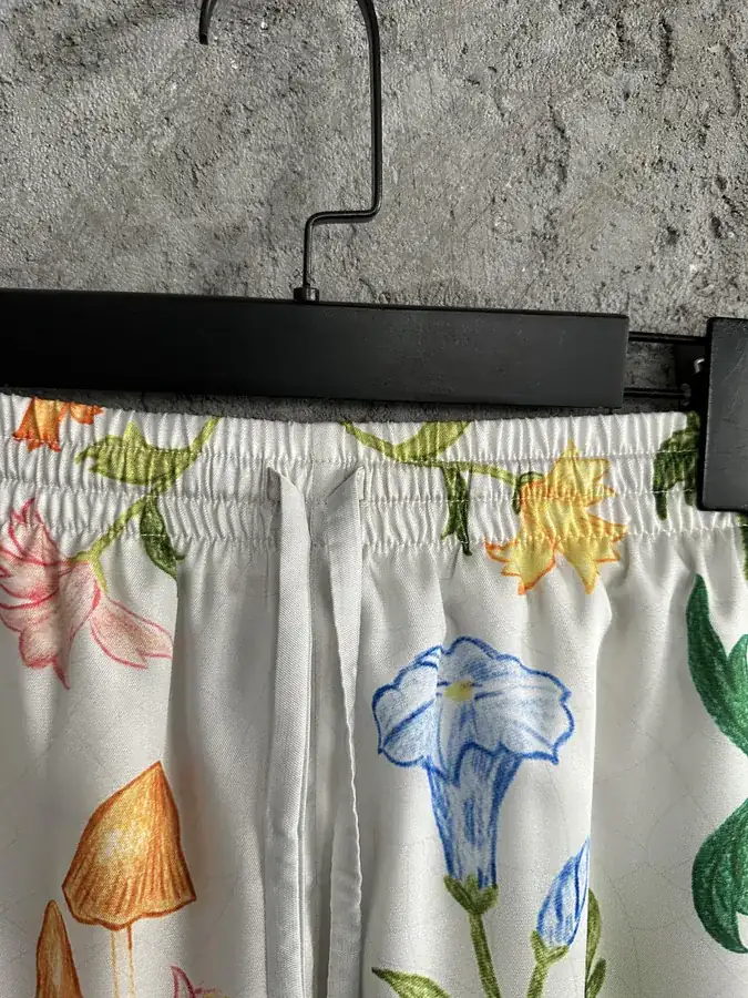 CASABLANCA 2024SS Floral Silk Shorts