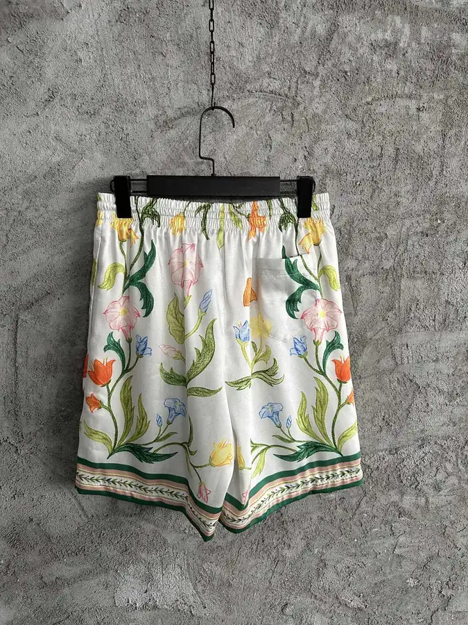CASABLANCA 2024SS Floral Silk Shorts