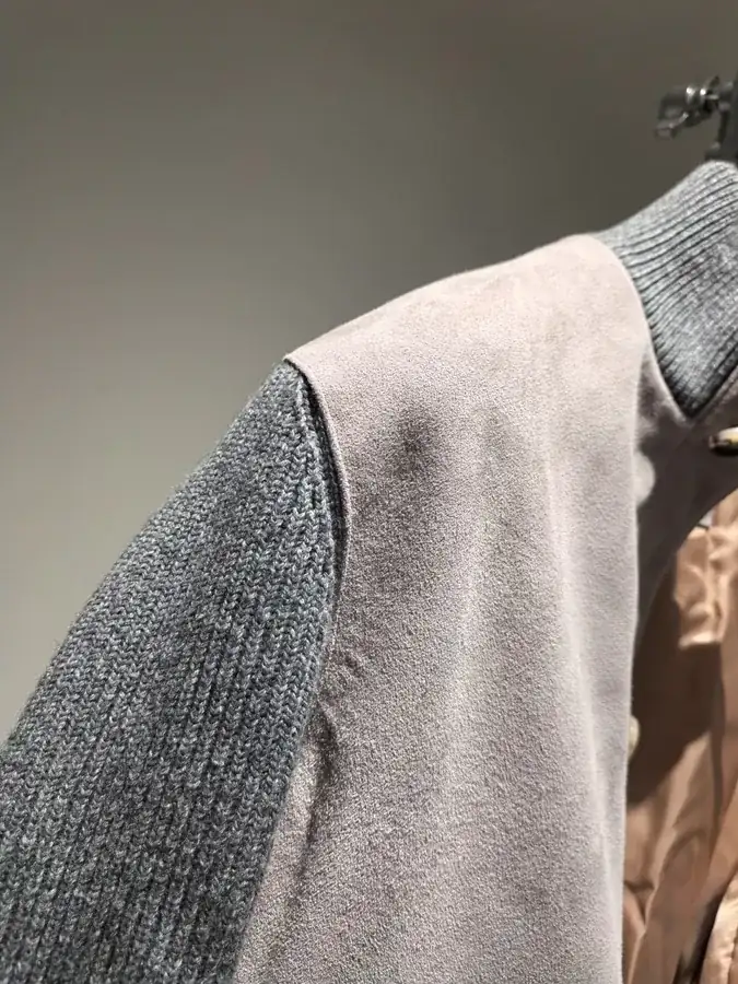 Brunello Cucinelli Grey Goat Leather Jacket