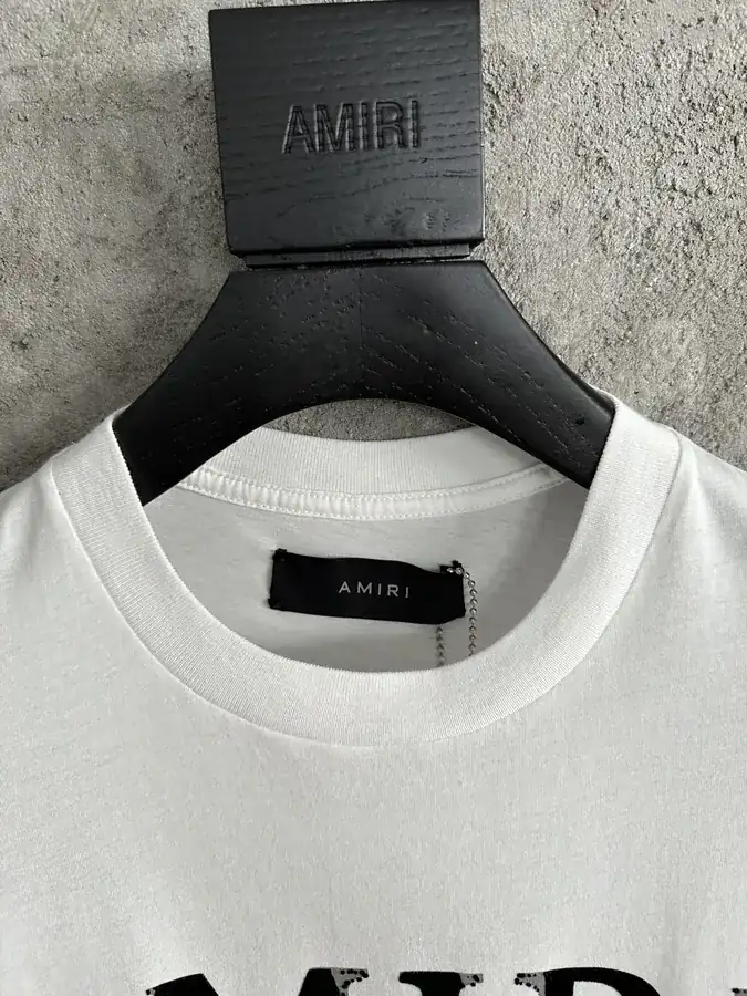 AMIRI 2024SS Plush Faded Letter Tee