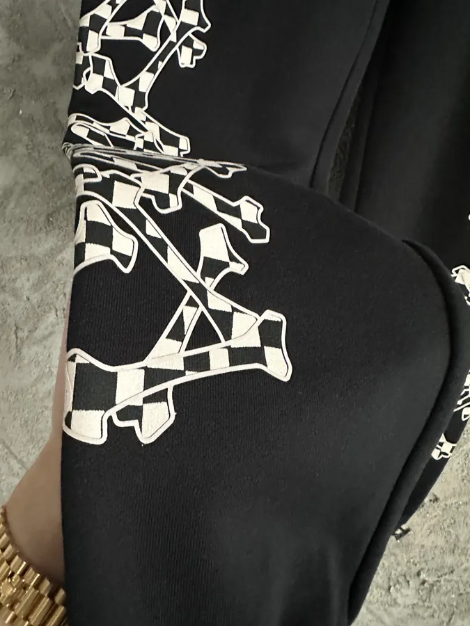 AMIRI 2023SS Printed Trousers with Skeleton Embroidery