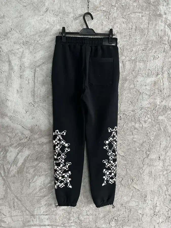 AMIRI 2023SS Printed Trousers with Skeleton Embroidery