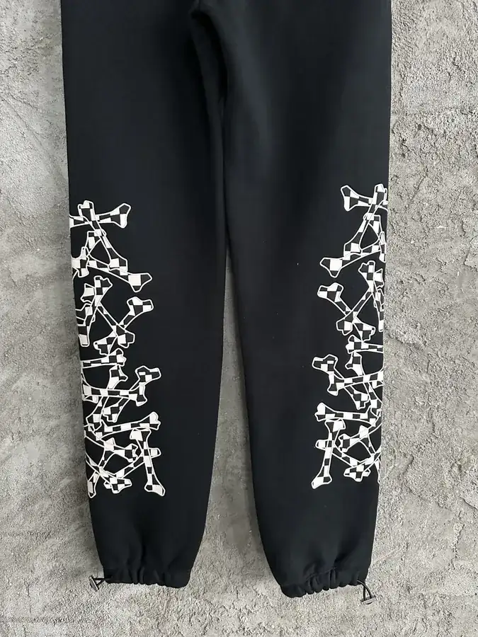 AMIRI 2023SS Printed Trousers with Skeleton Embroidery