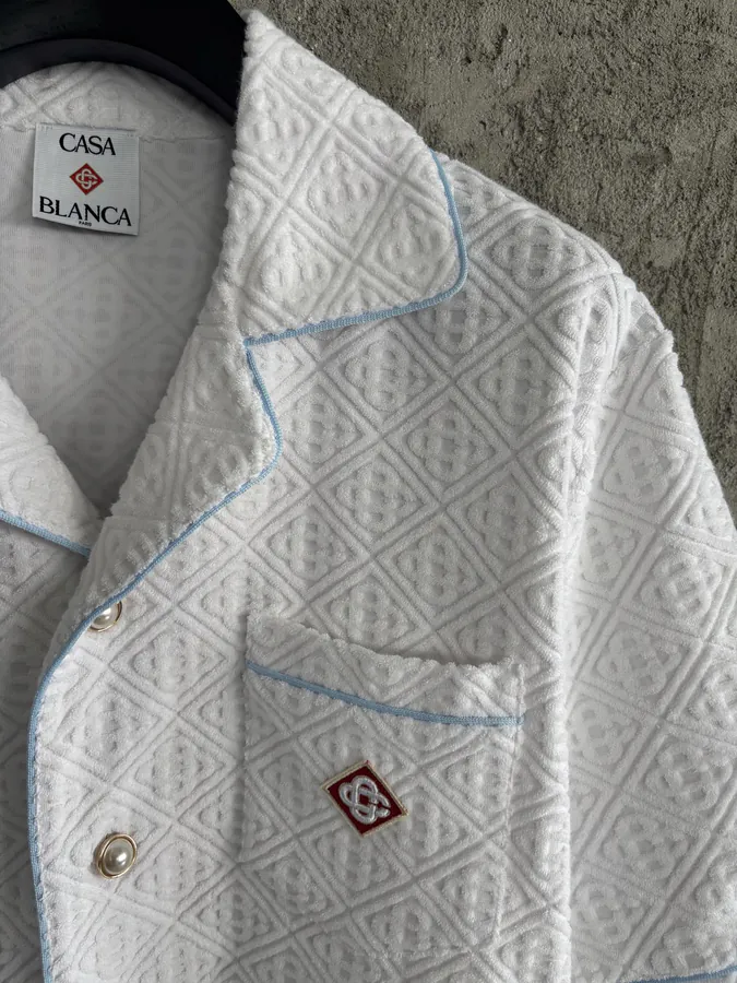 CASABLANCA 2025SS Custom Handmade Cotton Blazer