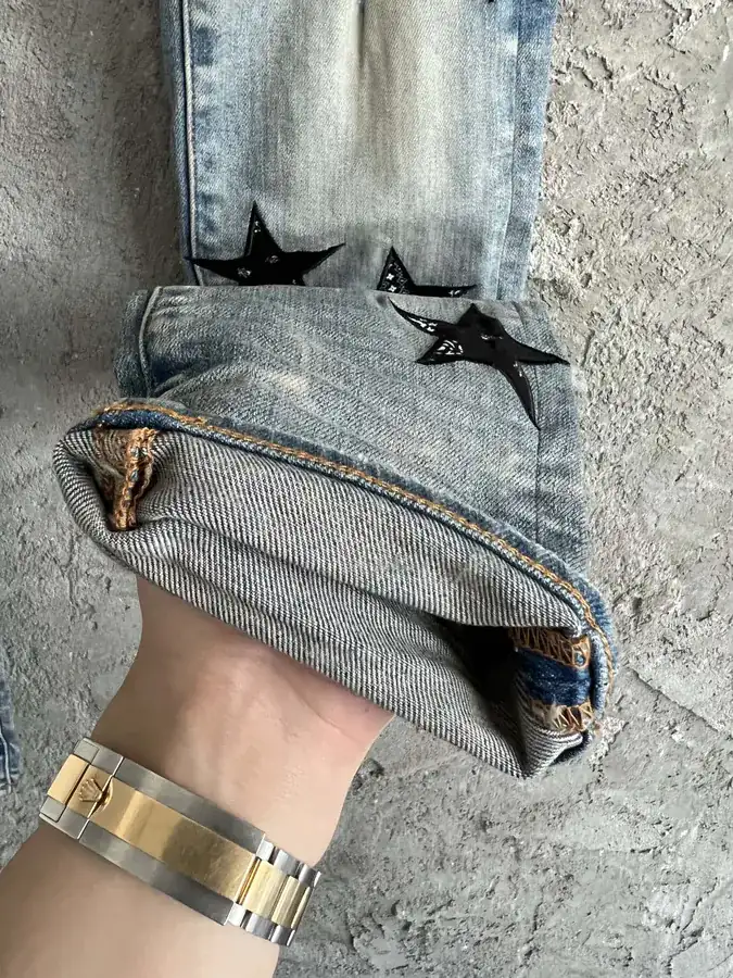 AMIRI 2023SS Star Cashmere Flower Pants