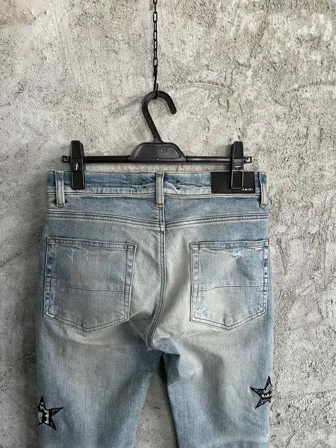 AMIRI 2023SS Star Cashmere Flower Pants