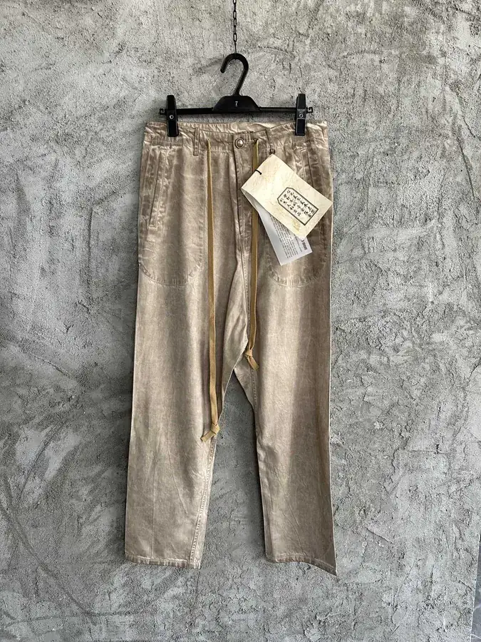 UMA WANG 2023SS Water Scoured Cotton Pants