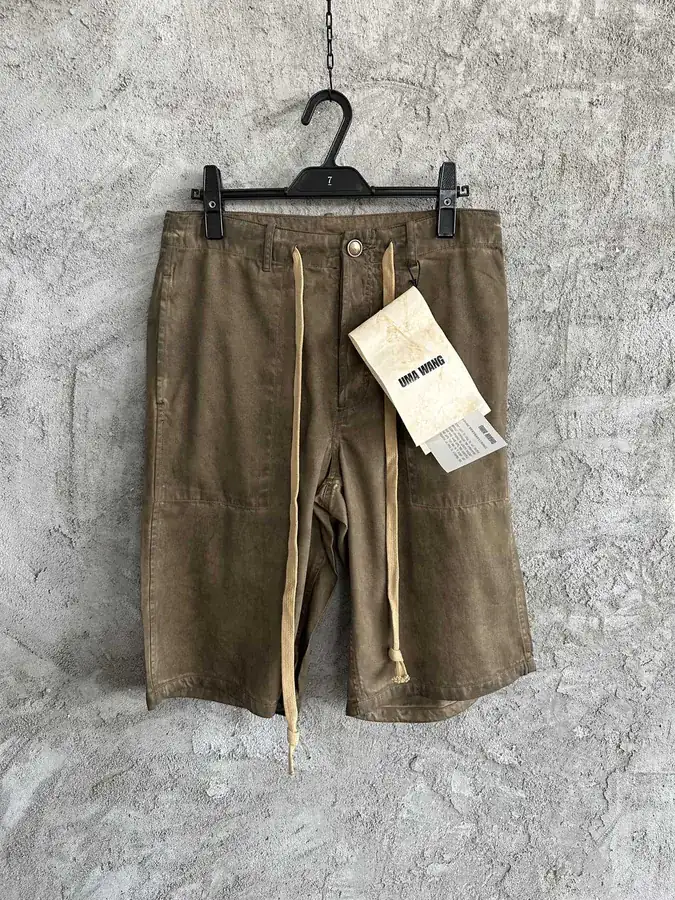 UMA WANG 2023SS Water Scoured Cotton Shorts