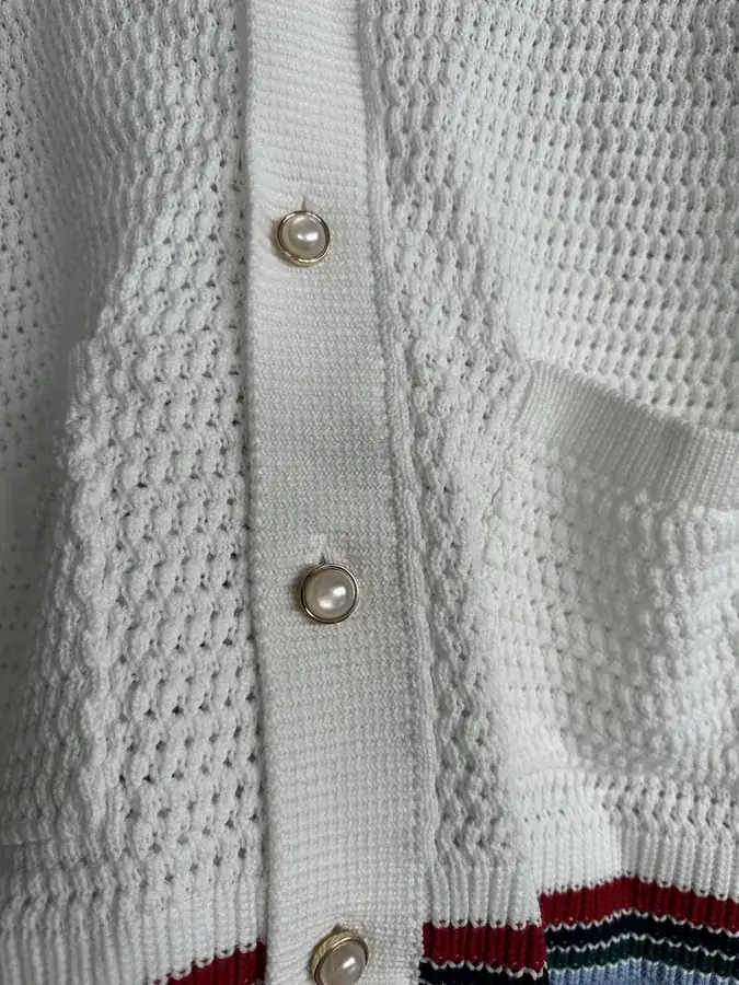 CASABLANCA 2025SS Statement Embroidered Knit Blouse