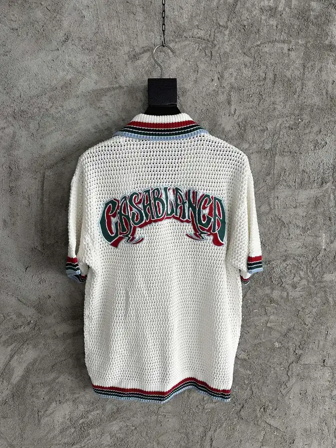 CASABLANCA 2025SS Statement Embroidered Knit Blouse