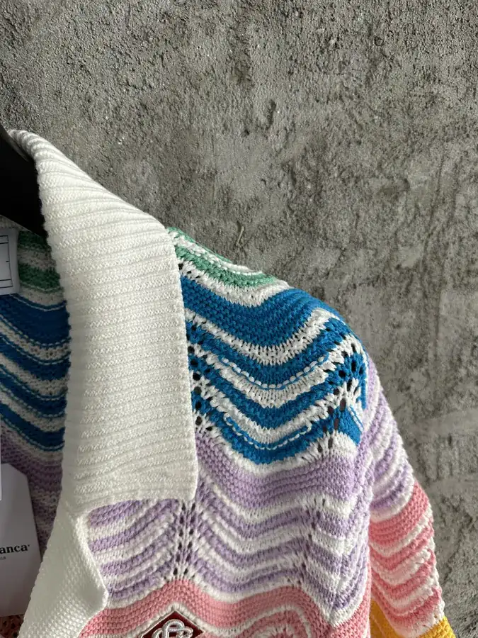 CASABLANCA 2024SS Rainbow Arch Wavy Weave