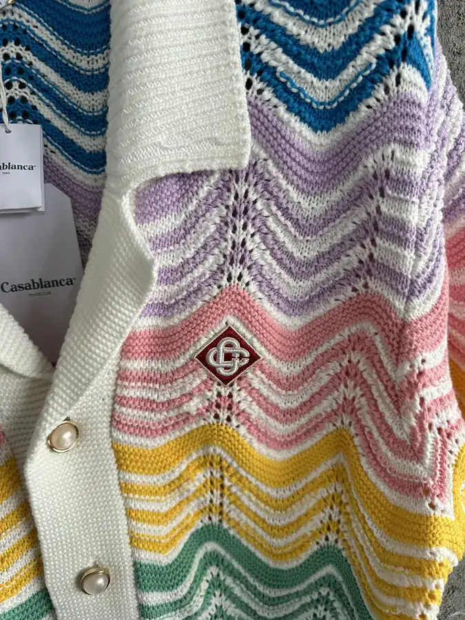 CASABLANCA 2024SS Rainbow Arch Wavy Weave