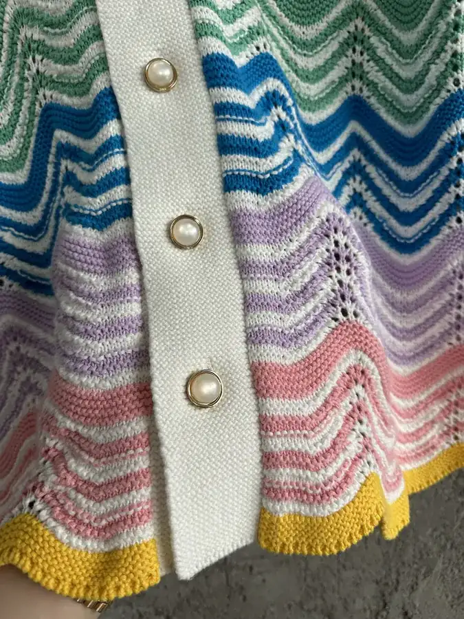 CASABLANCA 2024SS Rainbow Arch Wavy Weave