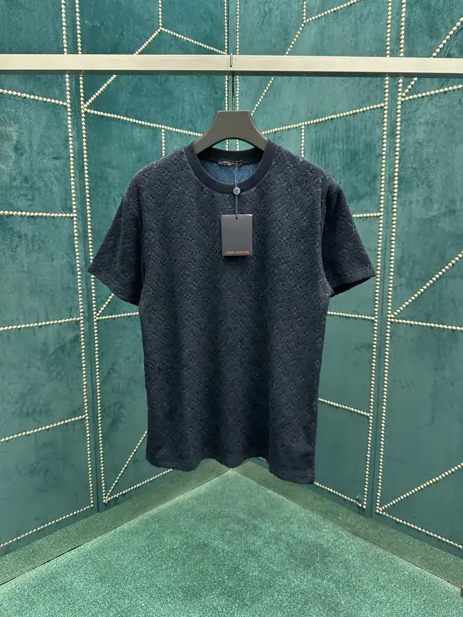 25ss New T Shirt by Lvji in Soft Fleece with Full Monogram Pattern