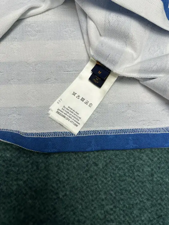 LV Monogram Baseball Tee with Contrast Stripes