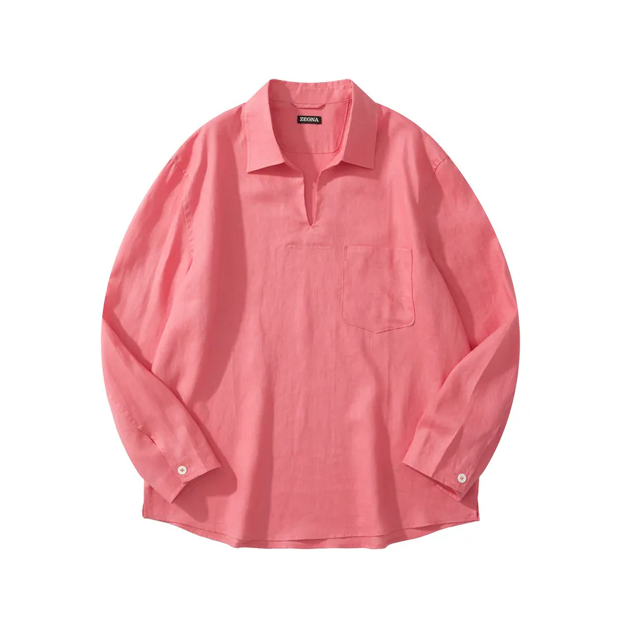 Oasi Lino Polo Shirt by ZG Casual Elegance