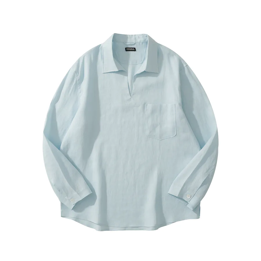 Oasi Lino Polo Shirt by ZG, Casual Style
