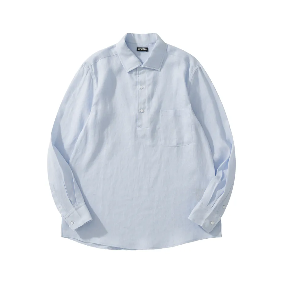 ZG Luxury Leisurewear Green Oasis Linen Shirt