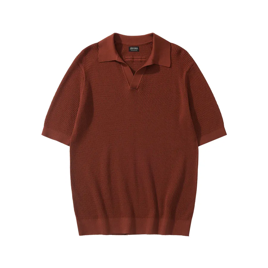 ZG Seasonal New Arrival Tile Red Premium Cotton Polo Shirt