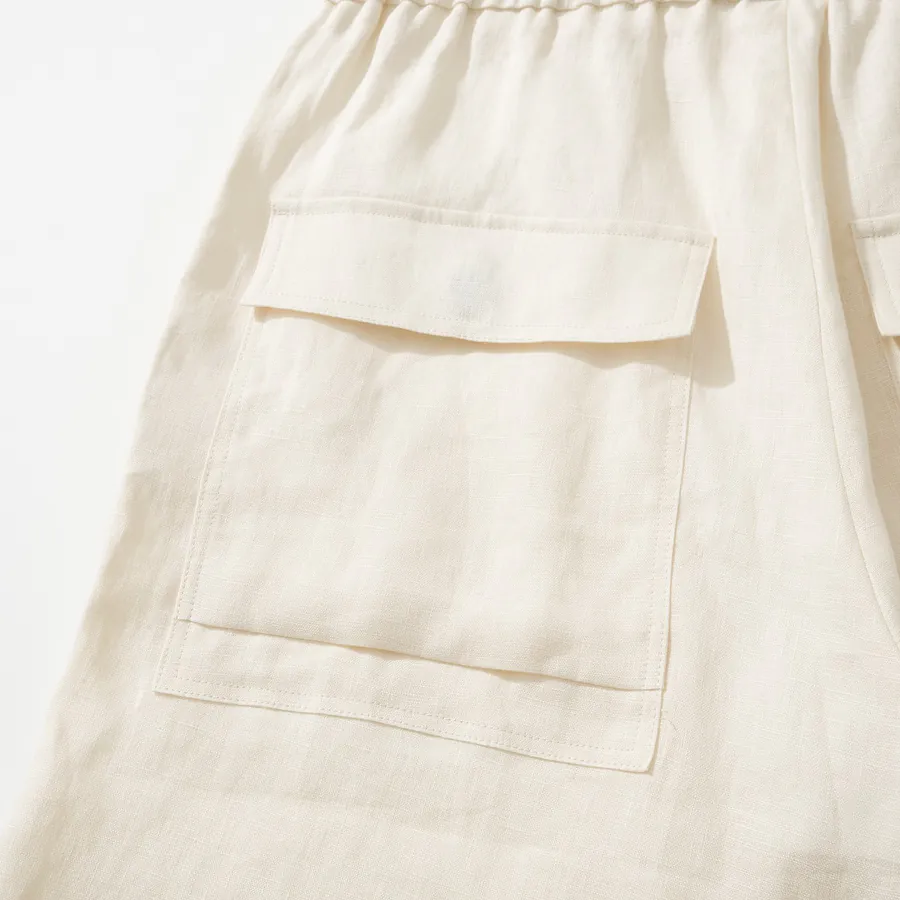 ZG Men's Linen Pocket Shorts