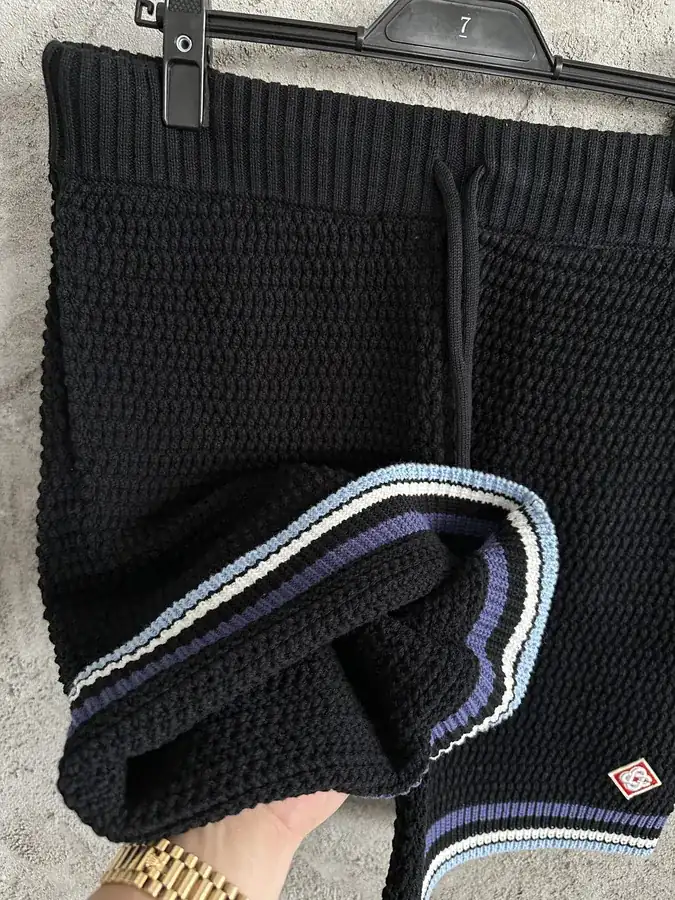 CASABLANCA 2025SS Embroidered Knit Shorts