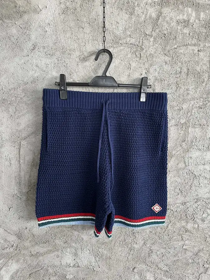 CASABLANCA 2025SS Embroidered Knit Shorts