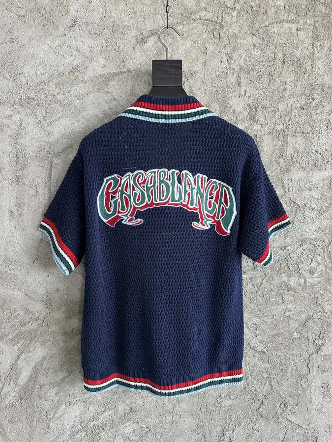CASABLANCA 2025SS Statement Embroidered Knit Blouse