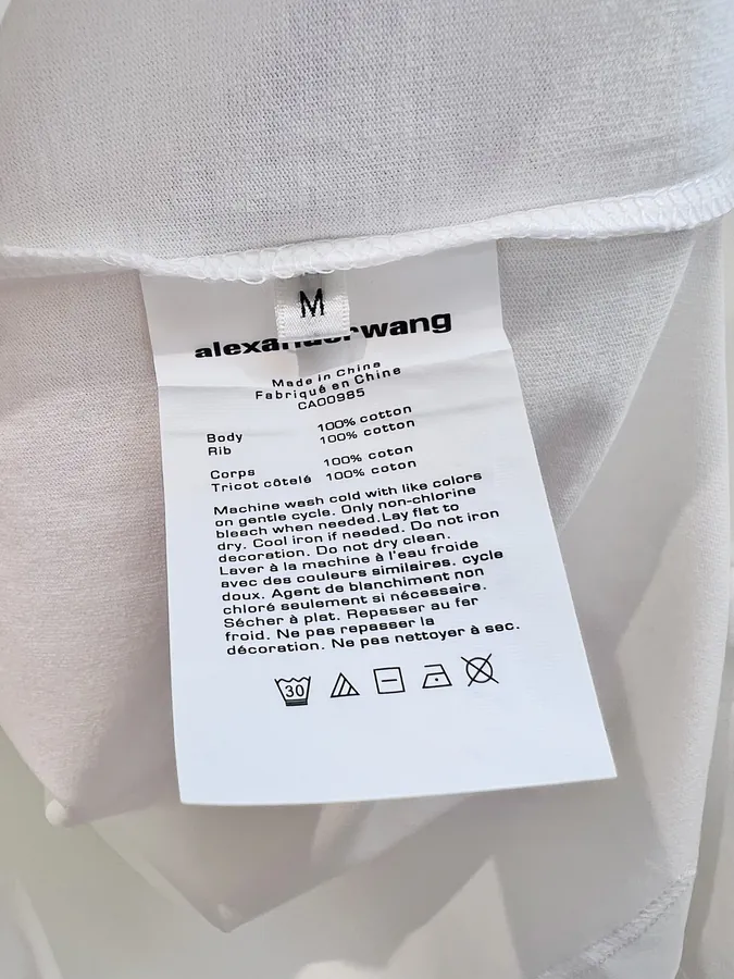 Alexander Wang Cotton Loose Fit Print T Shirt