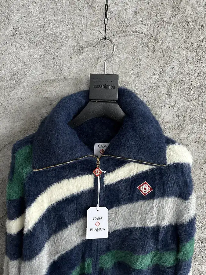 CASABLANCA 2025SS Custom Fur Coat with Color Block Design