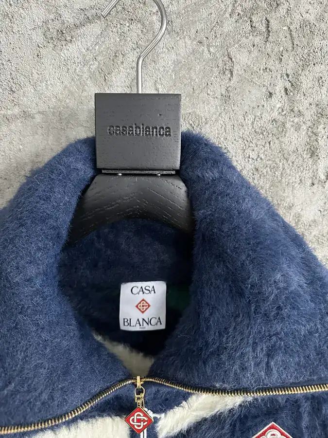 CASABLANCA 2025SS Custom Fur Coat with Color Block Design