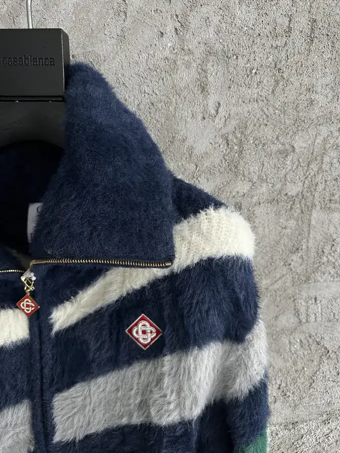 CASABLANCA 2025SS Custom Fur Coat with Color Block Design