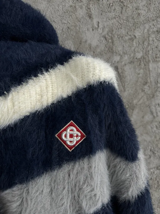 CASABLANCA 2025SS Custom Fur Coat with Color Block Design