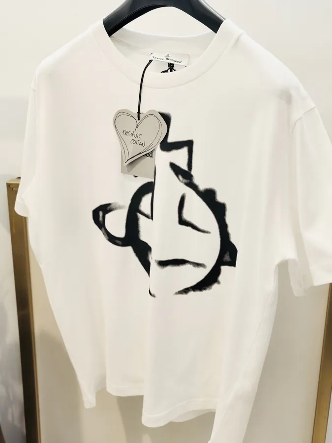 ViVi Saturn Print T Shirt SMLXL, Black & White