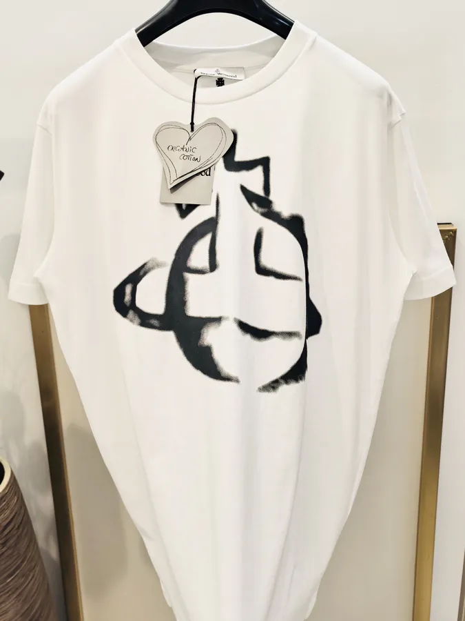 ViVi Saturn Print T Shirt SMLXL, Black & White