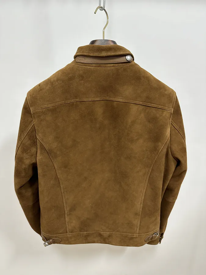 TOM F Autumn Winter New Collection Slim Fit Leather Jacket